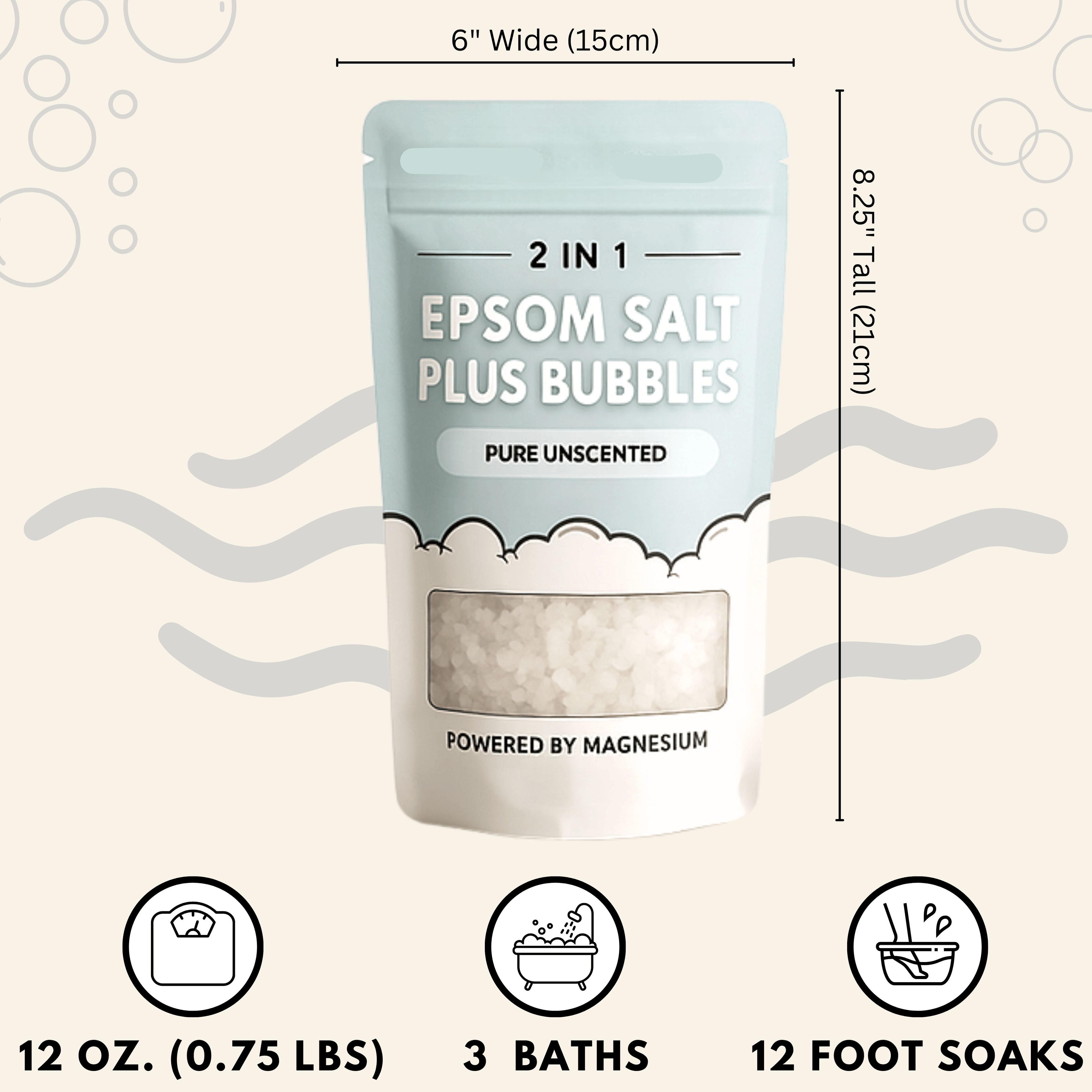 Epsom Salt + Bubbles