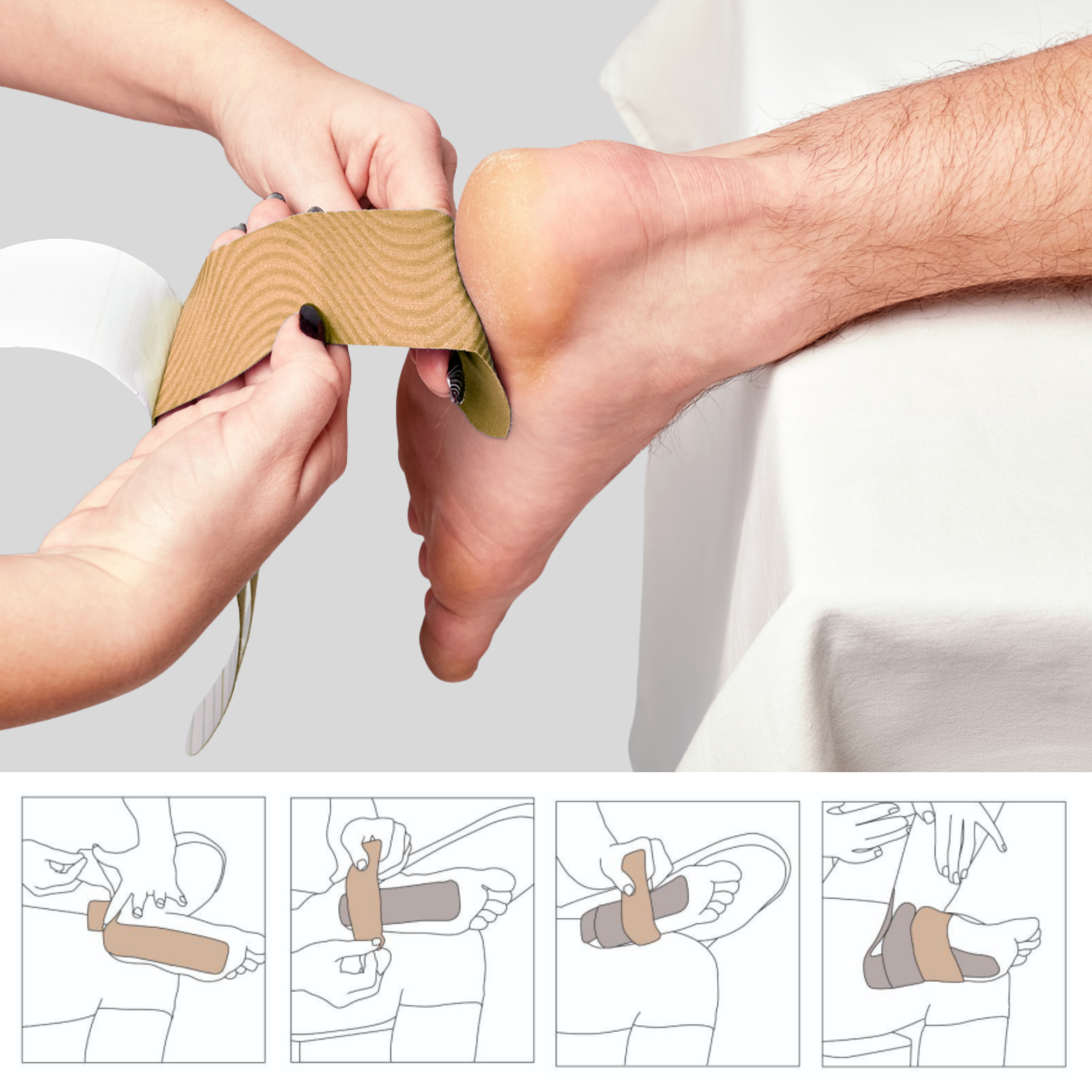 pt recommended arch support tape